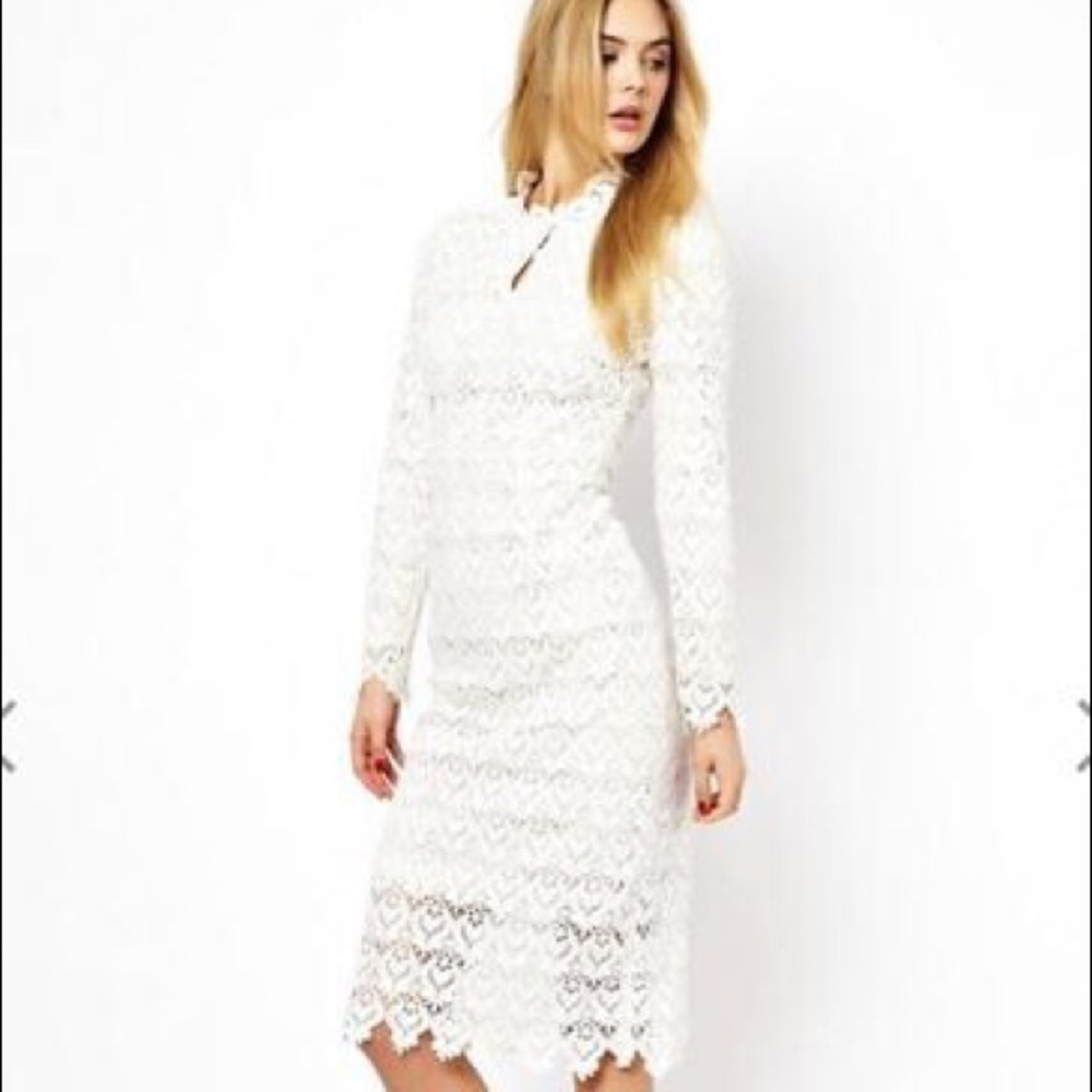 Arrogant Cat High Neck Lace Dress